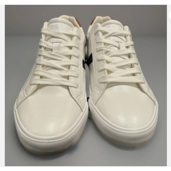 NEW Nautica Garrison 2 Leather Sneakers Men’s Size 11 White/Brown Casual Shoes - Picture 2 of 13